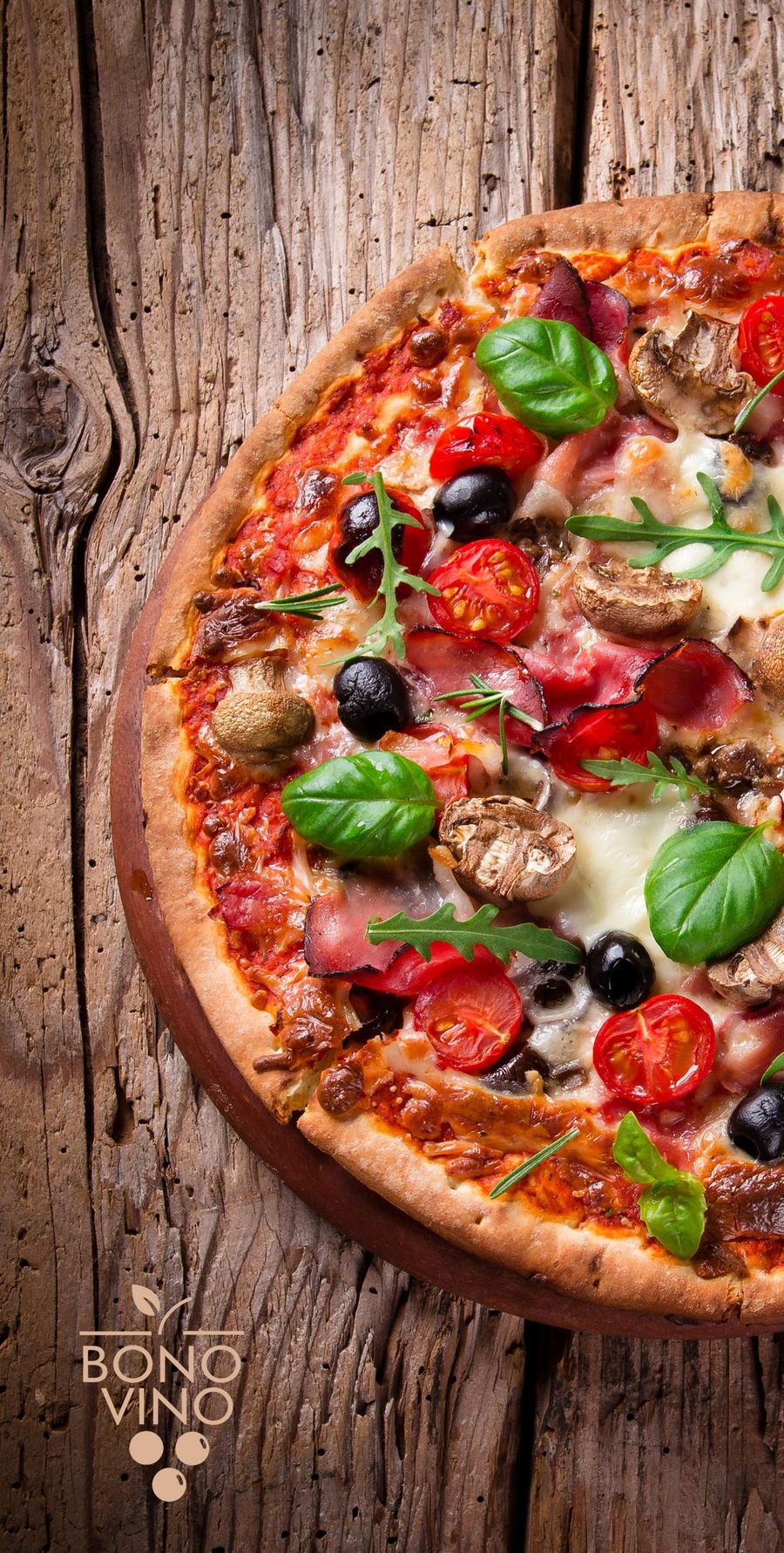 Menu Bono Vino — page 4, pizzas